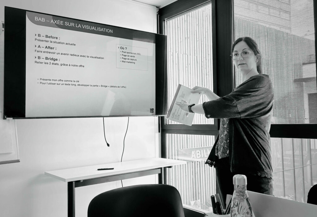 marion ambrosino en formation copywriting