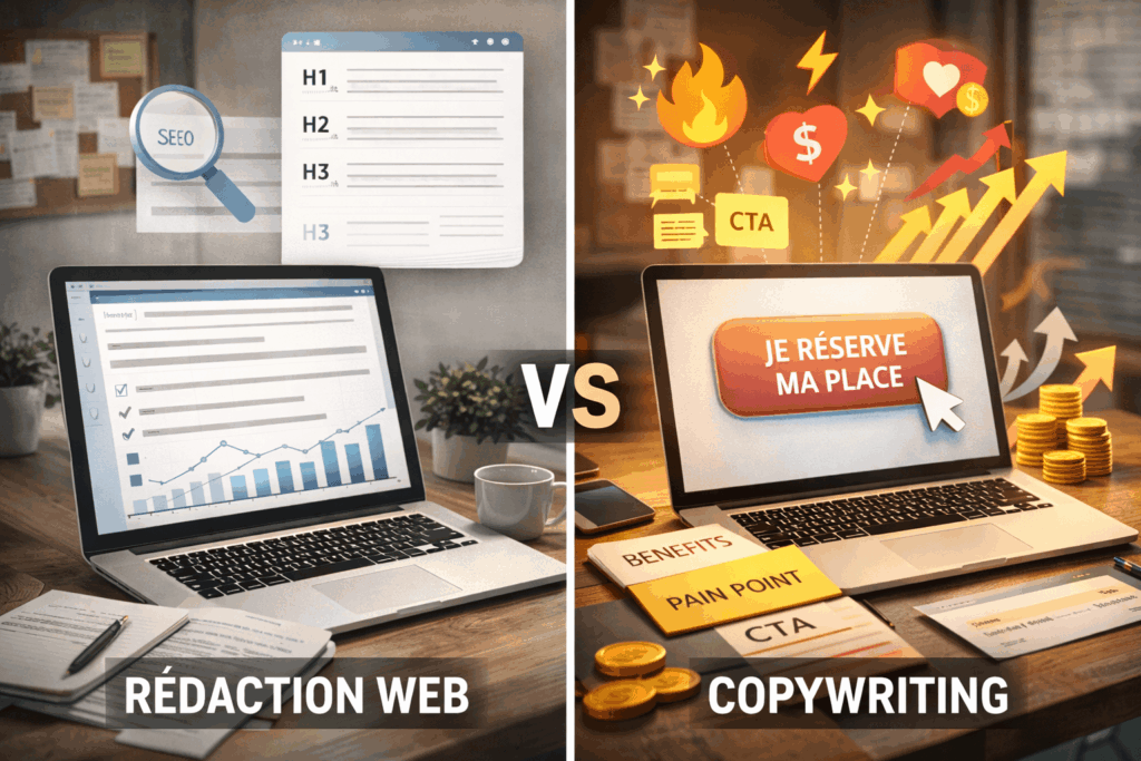 copywriting VS rédaction web SEO : le match