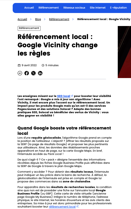 Article de blog